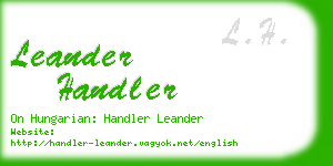 leander handler business card